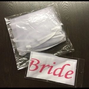 Wedding Veil and Sash Bachelorette Bundle